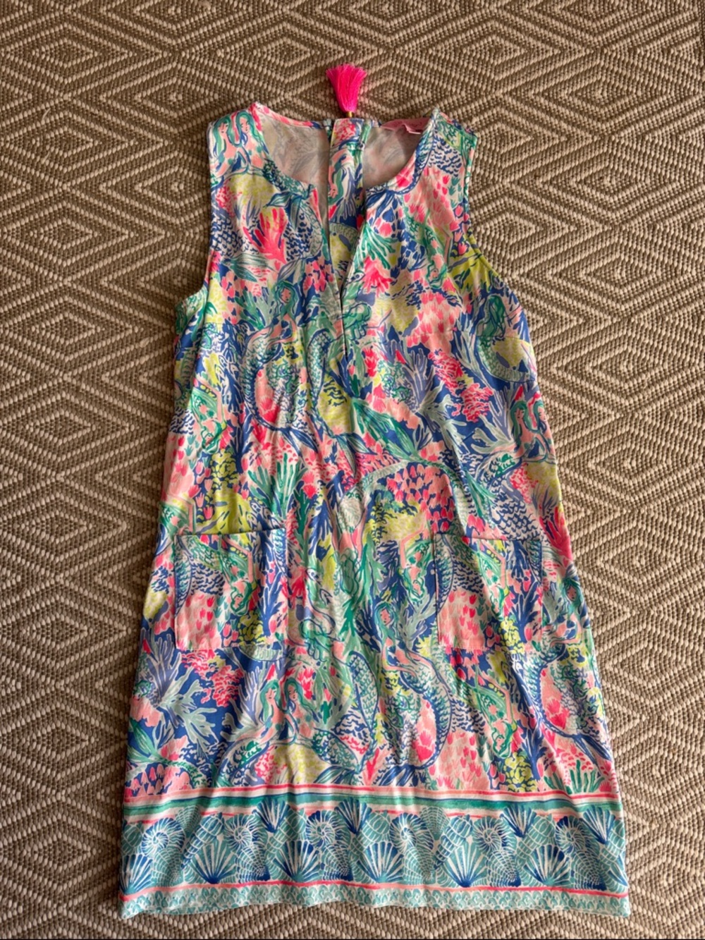 Lilly Pulitzer Multicolor Tropical Print Sleeveless Shift Dress